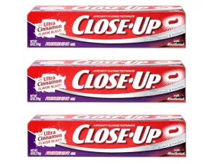 PACK of 3 Each Close-UP RED Gel Cinnamon 6OZ PT#3320074102