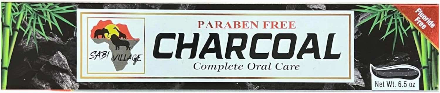 Paraben Free Charcoal Toothpaste, 6.5 oz (6 Pack)