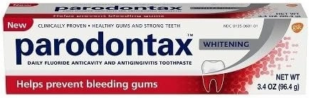 Parodontax Whitening Toothpaste, 3.4 oz. Per Tube (12 Pack)