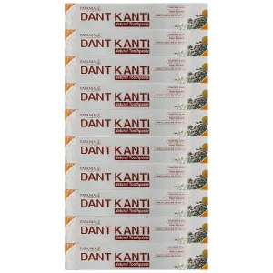 Patanjali Dant Kanti Natural Toothpaste 100gm / 3.38 fl oz - (Pack of 10)