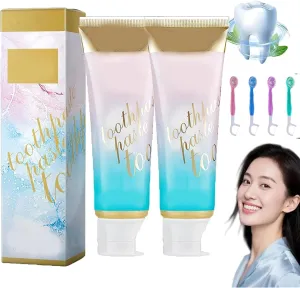 Peach Mint Toothpaste,Peachloft Teeth Whitening,Peachloft New Radiant Whitening Toothpastes,Elovelle New Radiant Whitenings Toothpastes,Teeth White Freshens Breath,Strengthens Enamel,Gentle