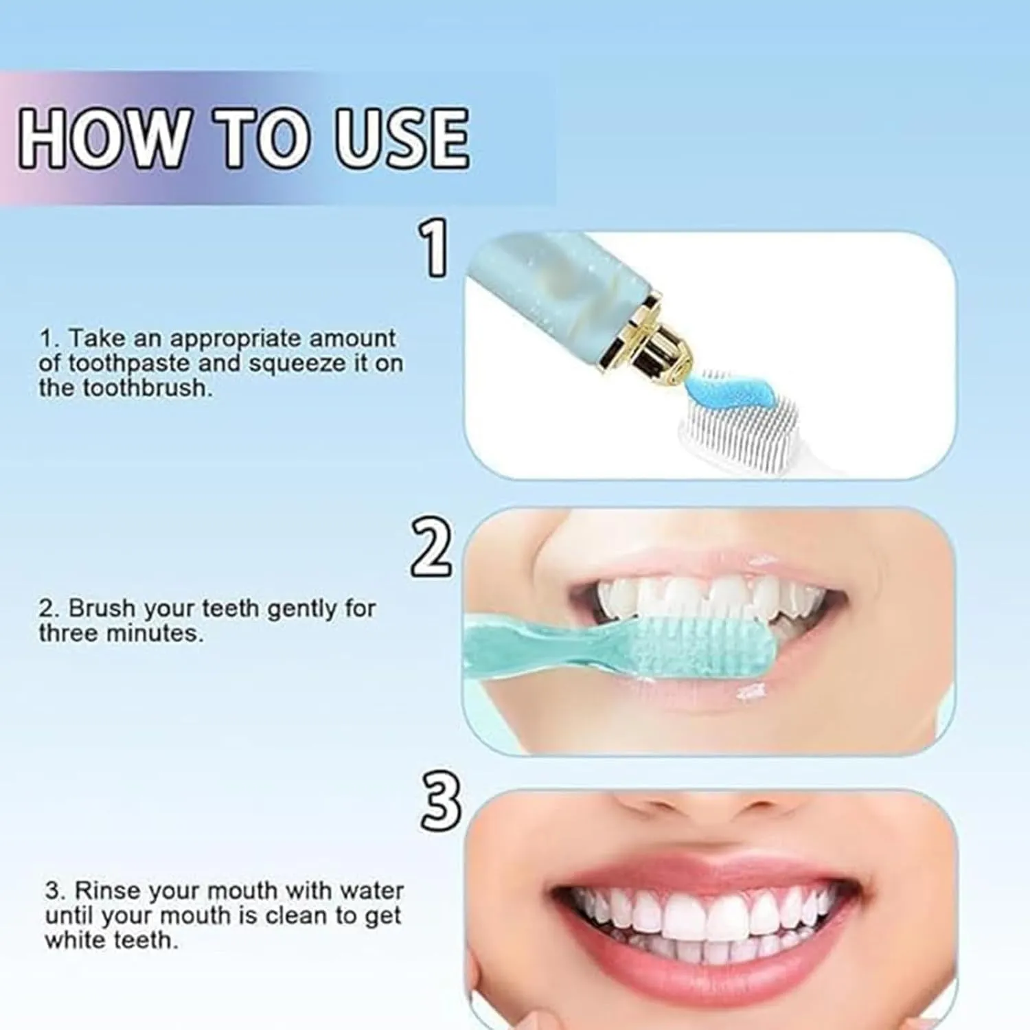 Peachloft Teeth Whitening Toothpaste, Jiorniee/Rovaxz/Shopellox Niacinamide Toothpaste, Fluoride-Free, Removes Stains, Strengthens Enamel, Freshens Breath, Gentle Formula (5.3ounce, 3Pcs)