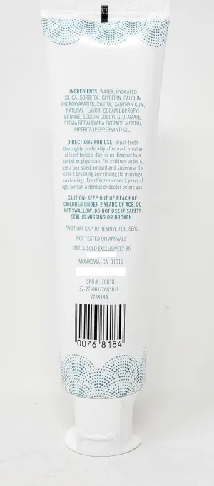 Peppermint Fluoride Free Whitening Toothpaste 6oz/170g (Pack of 2)