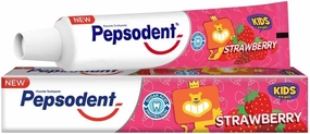 Pepsudent Kids Toothpaste, Strawberry Flavor, Cavity & Enamel Protection, 45G, Pack of 4