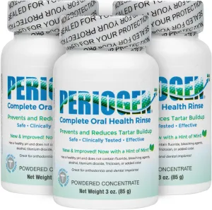 Periogen Oral Rinse (Hint of Mint) 3-PK - The Only Product in The World Clinically Proven to Reduce Dental Tartar Buidup
