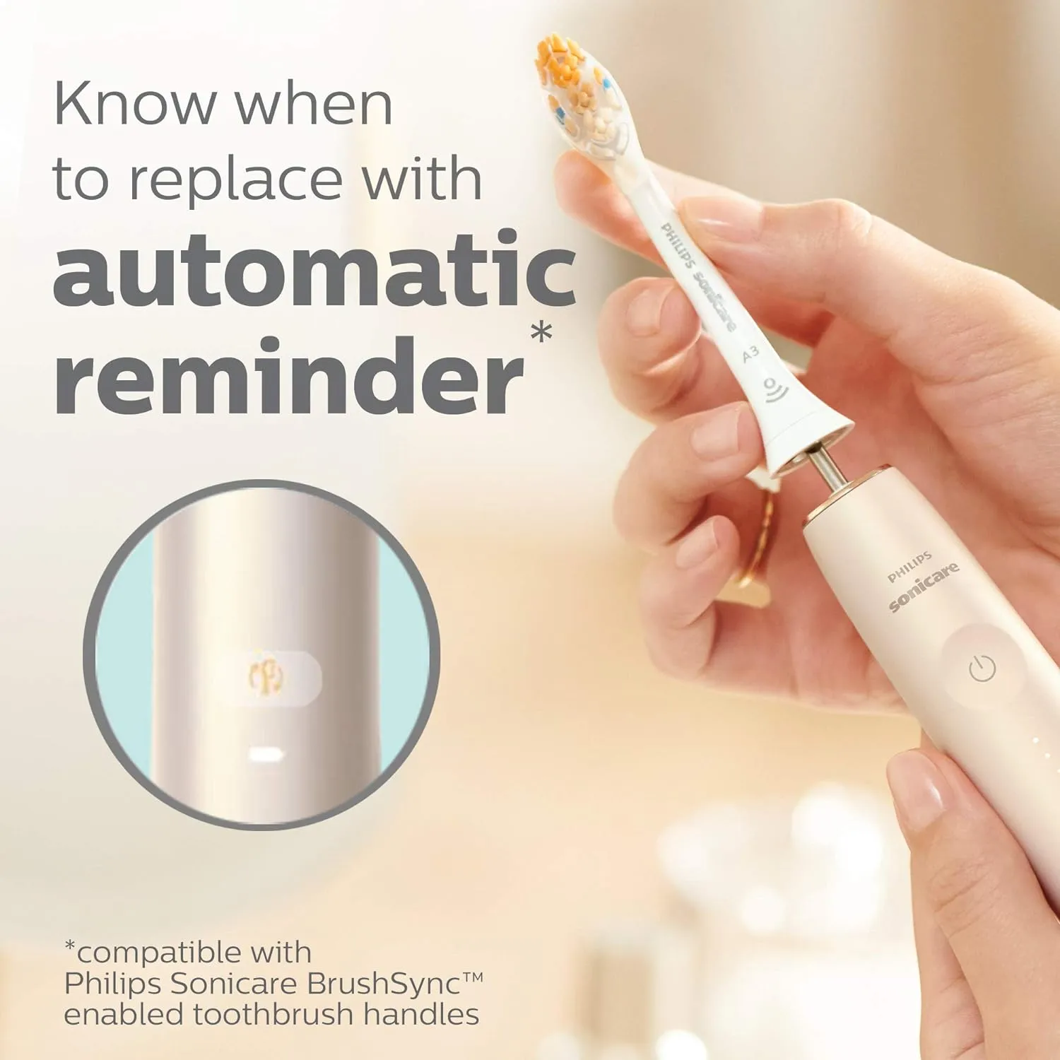 Philips Sonicare Premium All-in-One (A3) Replacement Toothbrush Heads, HX9094/95, Smart Recognition, Black 4-pk