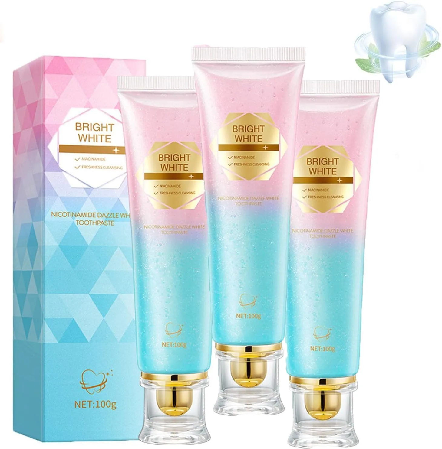 Pipiup Toothpaste, Elovelle Niacinamide Toothpaste, for Healthier, Whiter Teeth, Complete Care, Repair and Protect Teeth (3)