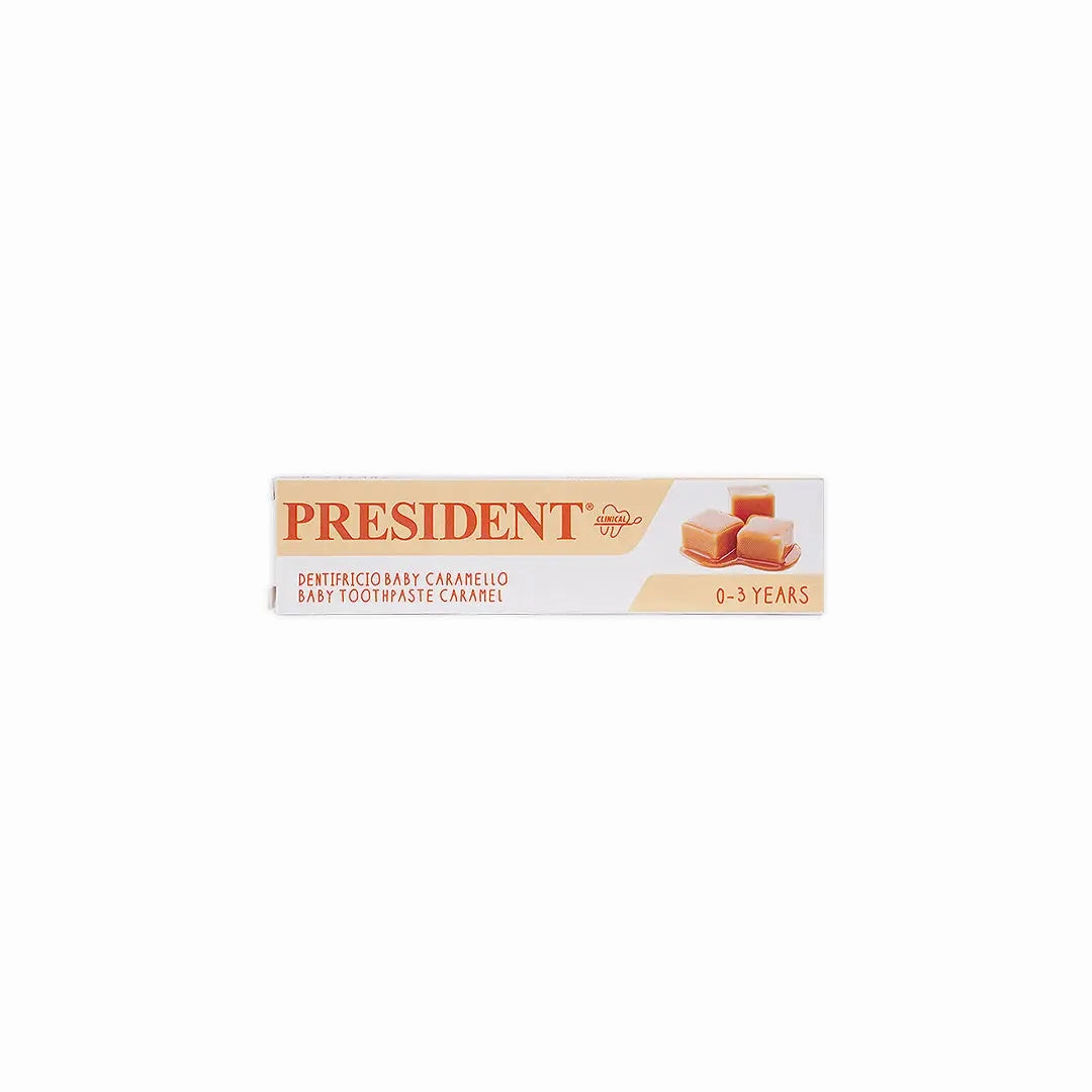 President Baby 0-3 Years Caramel Toothpaste 30ml
