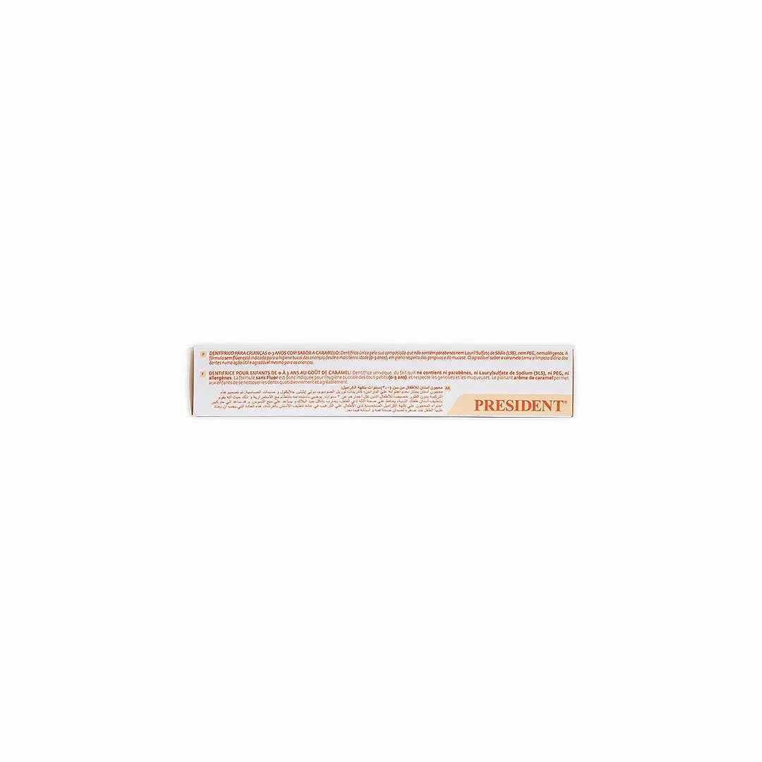 President Baby 0-3 Years Caramel Toothpaste 30ml