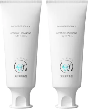 Probiotics Toothpaste for Bad Breath, Ocean Air Balancing Toothpaste (2 Pcs)