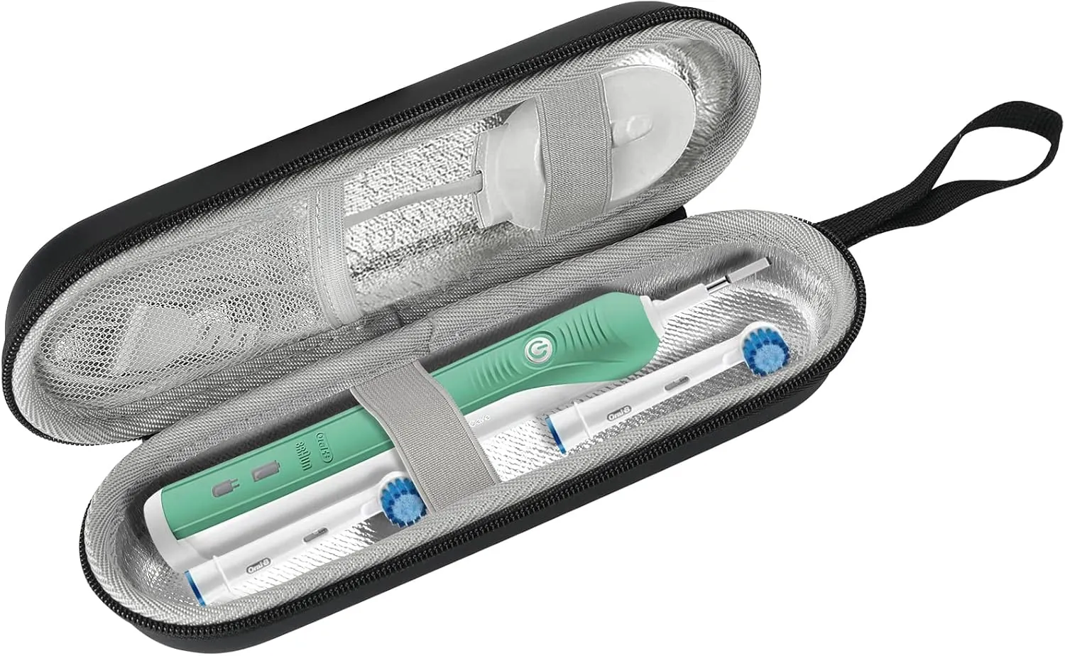 ProCase Electric Toothbrush Hard Travel Case Compatible with Oral-B Pro 1000 8000, Sonicare 1100 5100 6100, Carrying Bag Carrier for Battery Power Rechargeable Toothbrush (Case Only) –Black