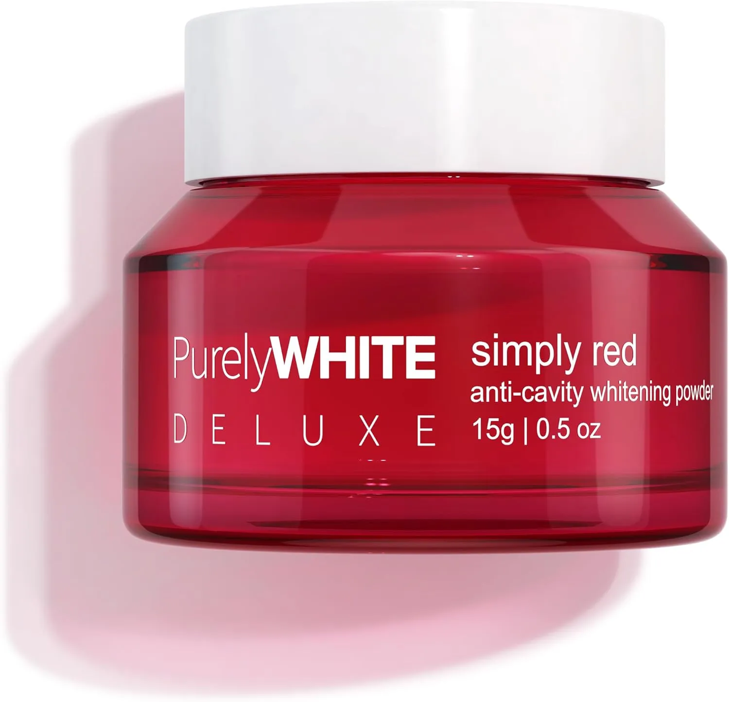 PurelyWHITE DELUXE, Anti-Cavity Whitening Powder - Removes Stains, Flouride-Free, Nano Hydroxyapatite (nHA) Enamel-Safe Toothpaste Whitening Powder for Coffee, Tea, Food, Wine, and Tobacco Stains.
