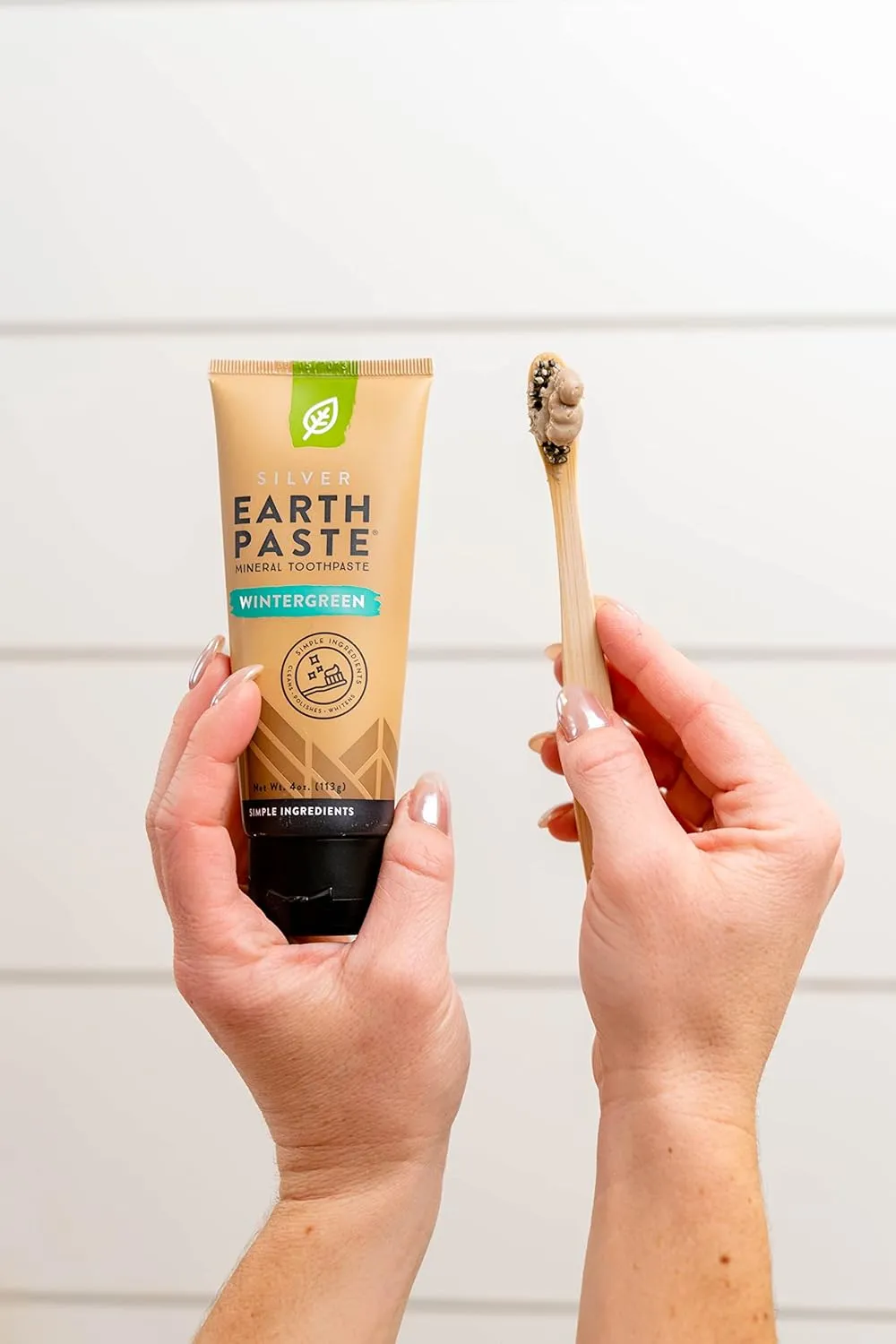 Redmond Earthpaste with Silver | Natural Non-Fluoride Toothpaste Bundle