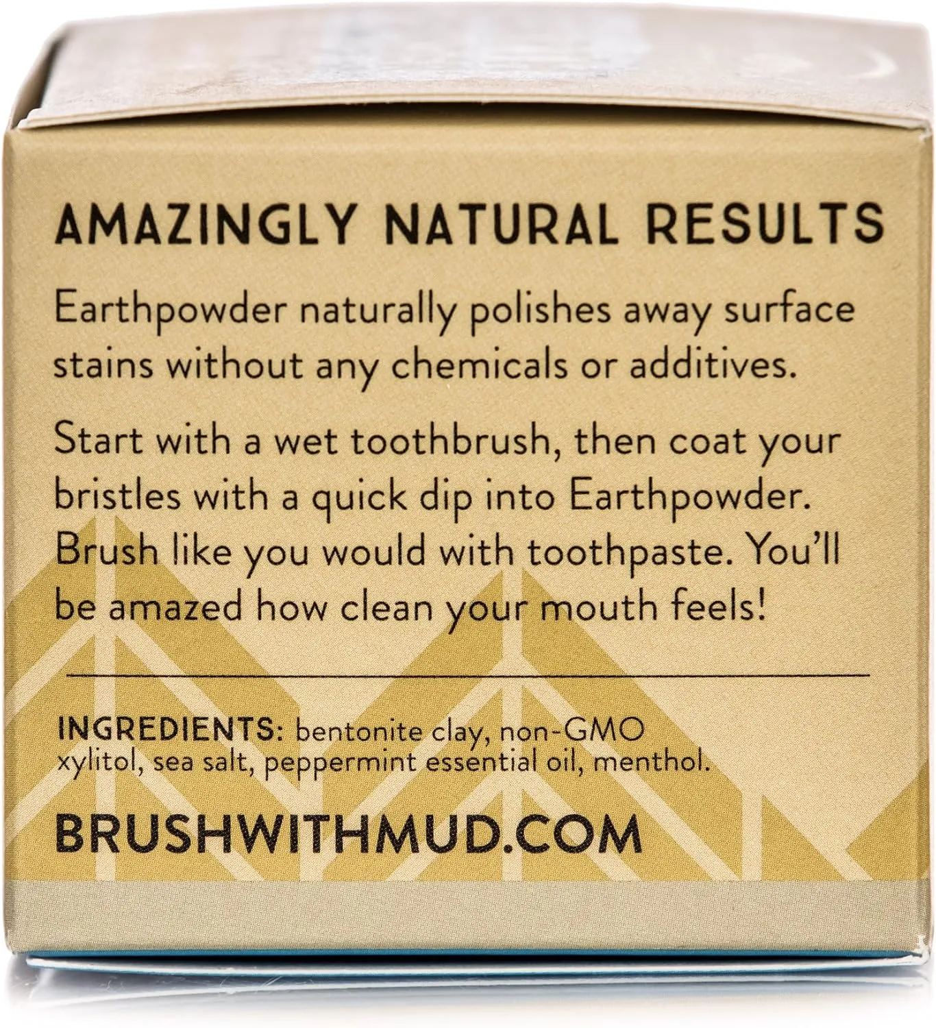 Redmond Earthpowder, All Natural Tooth and Gum Powder Bentonite Clay, Peppermint