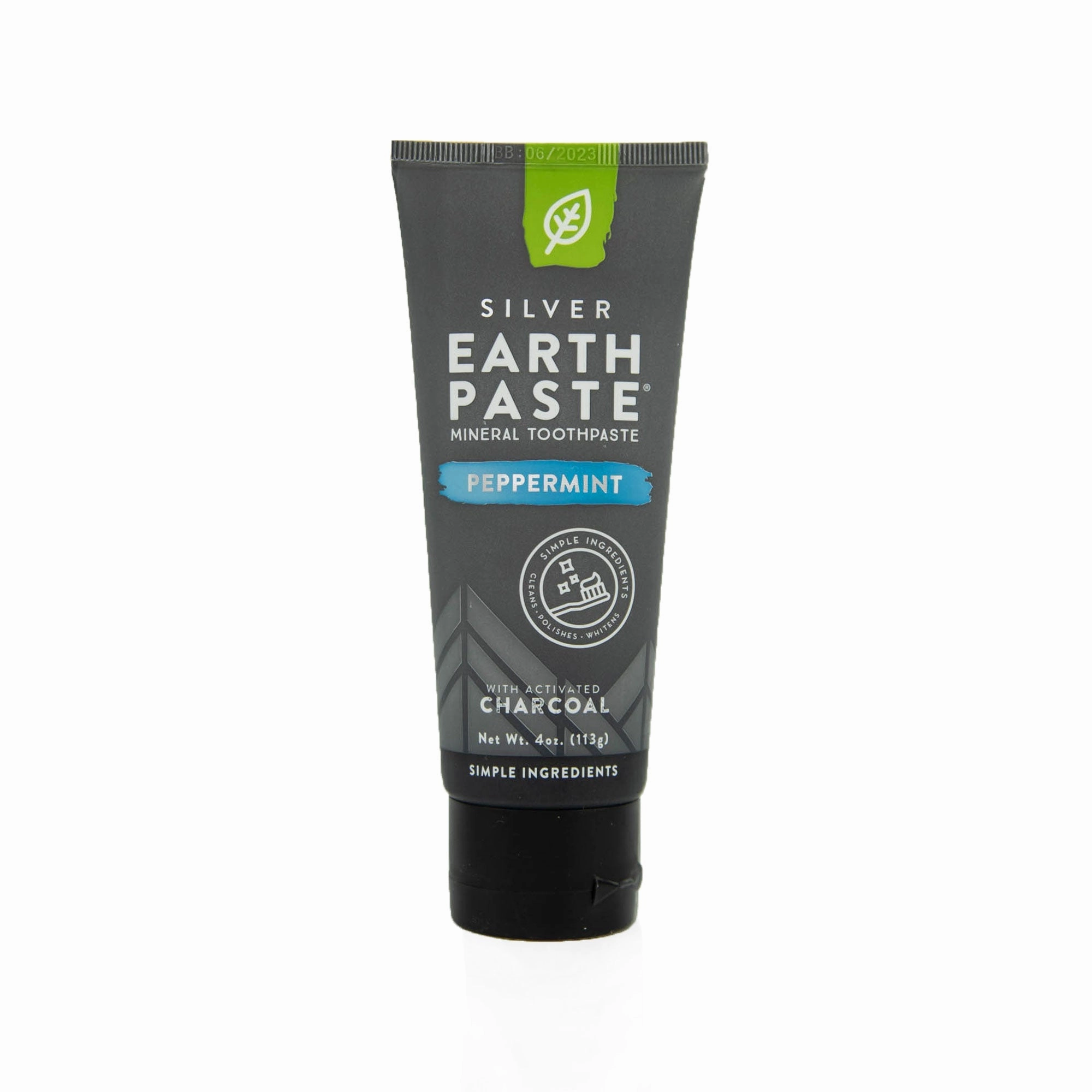 Redmond Earthpaste Toothpaste With Silver Peppermint And Charcoal