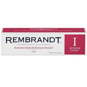 Rembrandt Intense Stain Whitening Toothpaste With Fluoride-3 oz (Quantity of 3)