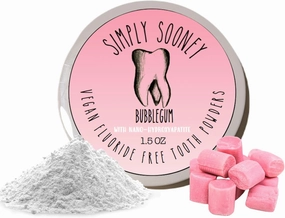 Remineralizing Vegan Mineral Toothpaste Powder I Bubblegum Nano-hydroxyapatite Formula for Kids and Adults I Natural Whitening I Stronger Teeth 1.5oz (1.5 oz jar)