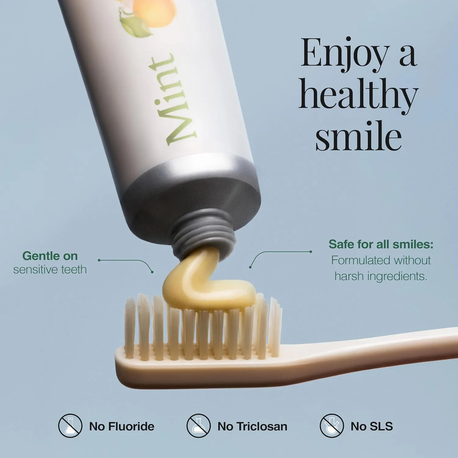 Revitin Toothpaste | Fluoride-Free Prebiotic Mint Tooth Gel | No SLS, Gluten Free, Dye Free, GMO Free, No Sweeteners | Non-Toxic, Kid Approved, Pack of 5