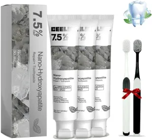 Rovaxz Toothpaste, Fluoride-Free Hydroxyapatite Toothpastes, Celike Hydroxyapatite Toothpaste, Repair and Protect Teeth, Fresh Breath, Remove Stain