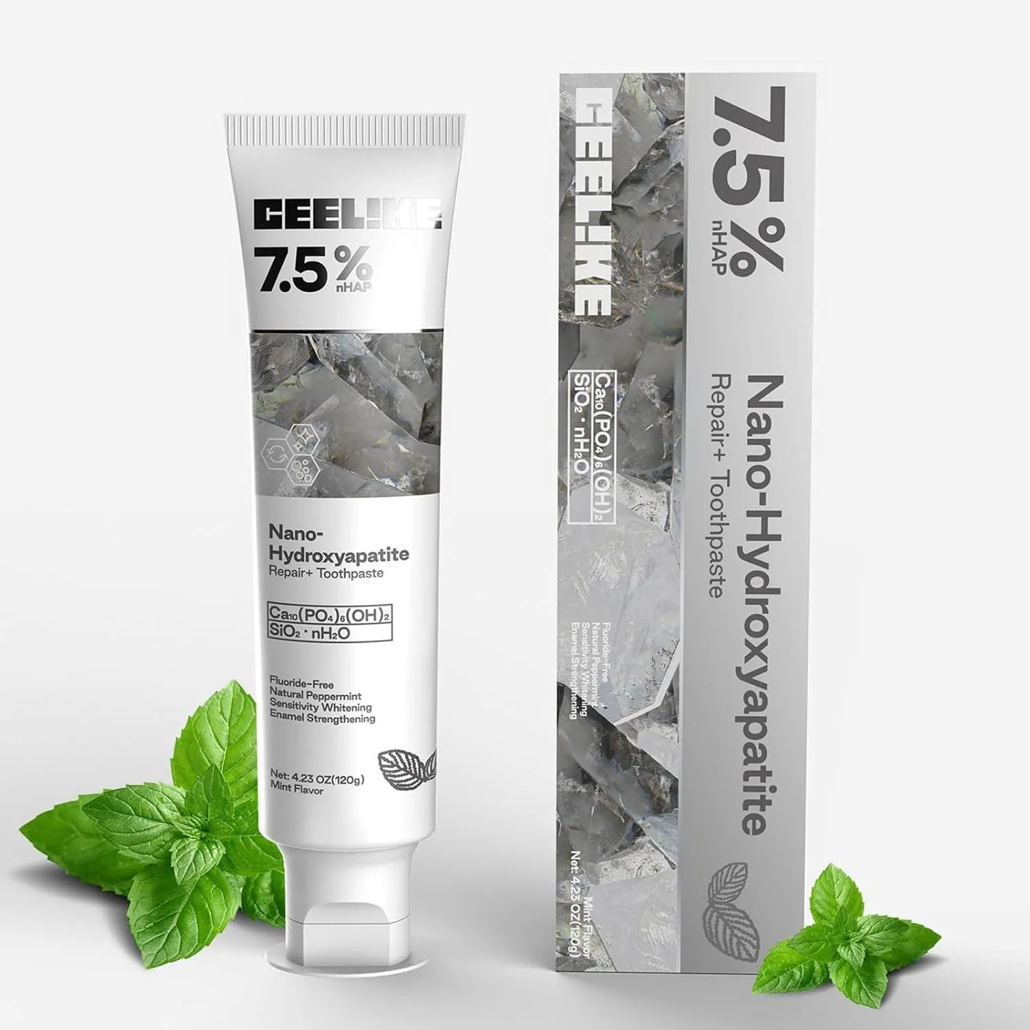Rovaxz Toothpaste, Fluoride-Free Hydroxyapatite Toothpastes, Celike Hydroxyapatite Toothpaste, Repair and Protect Teeth, Fresh Breath, Remove Stain