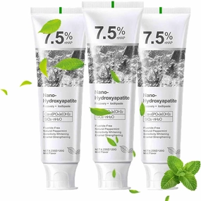 Rovaxz Toothpaste, 3PCS 7.5% Hydroxyapatite Toothpaste for Advanced Enamel Protection, Advanced Enamel Protection, Gentle and Effective Formula, Fresh Mint Flavor, for Sensitive Teeth (3)