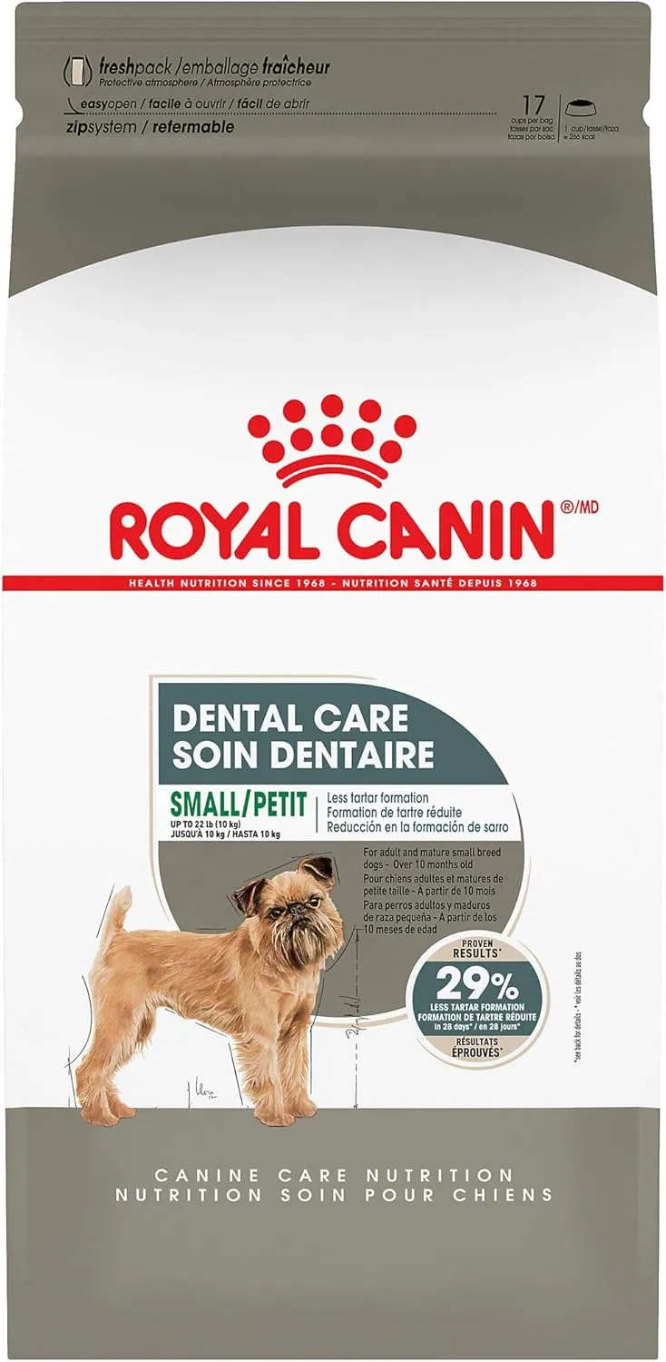 Royal Canin Small Dog Dental Care Dry Dog Food, 17 lb bag
