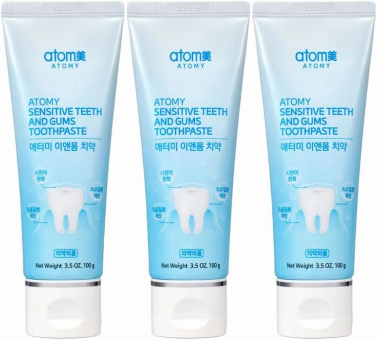 Sensitive Teeth and Gums Toothpaste 100g x 3 Pack, Relief for Sensitivity, Gum Care, and Oral Cleanliness