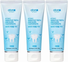 Sensitive Teeth and Gums Toothpaste 100g x 3 Pack, Relief for Sensitivity, Gum Care, and Oral Cleanliness