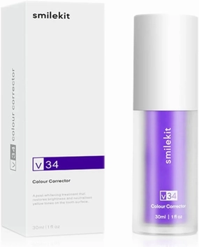 Sensitive Teeth Purple Color Corrector Toothpaste for Teeth Post Strips Removes Stains Achieving That Brighter Smile.