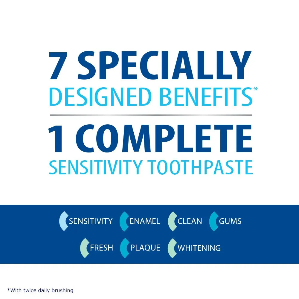 Sensodyne Complete Protection Sensitive Toothpaste for Gingivitis, Sensitive Teeth Treatment, Extra Fresh - 3.4 Ounces (Pack of 3)