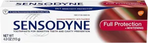 Sensodyne Full Protection Plus Whitening Toothpaste 4 oz (Pack of 10)