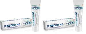 Sensodyne Rapid Relief Sensitive Toothpaste, Cavity Prevention and Sensitive Teeth Treatment - 3.4 Ounces (Pack of 2)