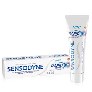 Sensodyne Rapid Relief Sensitive Toothpaste, Sensitive Teeth Treatment, Mint - 3.4 Ounces