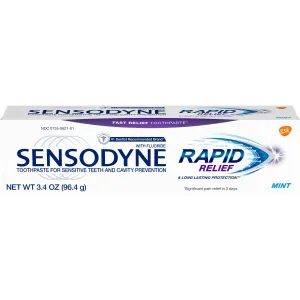 Sensodyne Rapid Relief Sensitivity Toothpaste for Sensitive Teeth, Mint