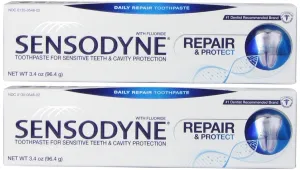Sensodyne Toothpaste - Repair & Protect - Daily Repair W/Fluoride, 3.4 Oz, Pack of 2
