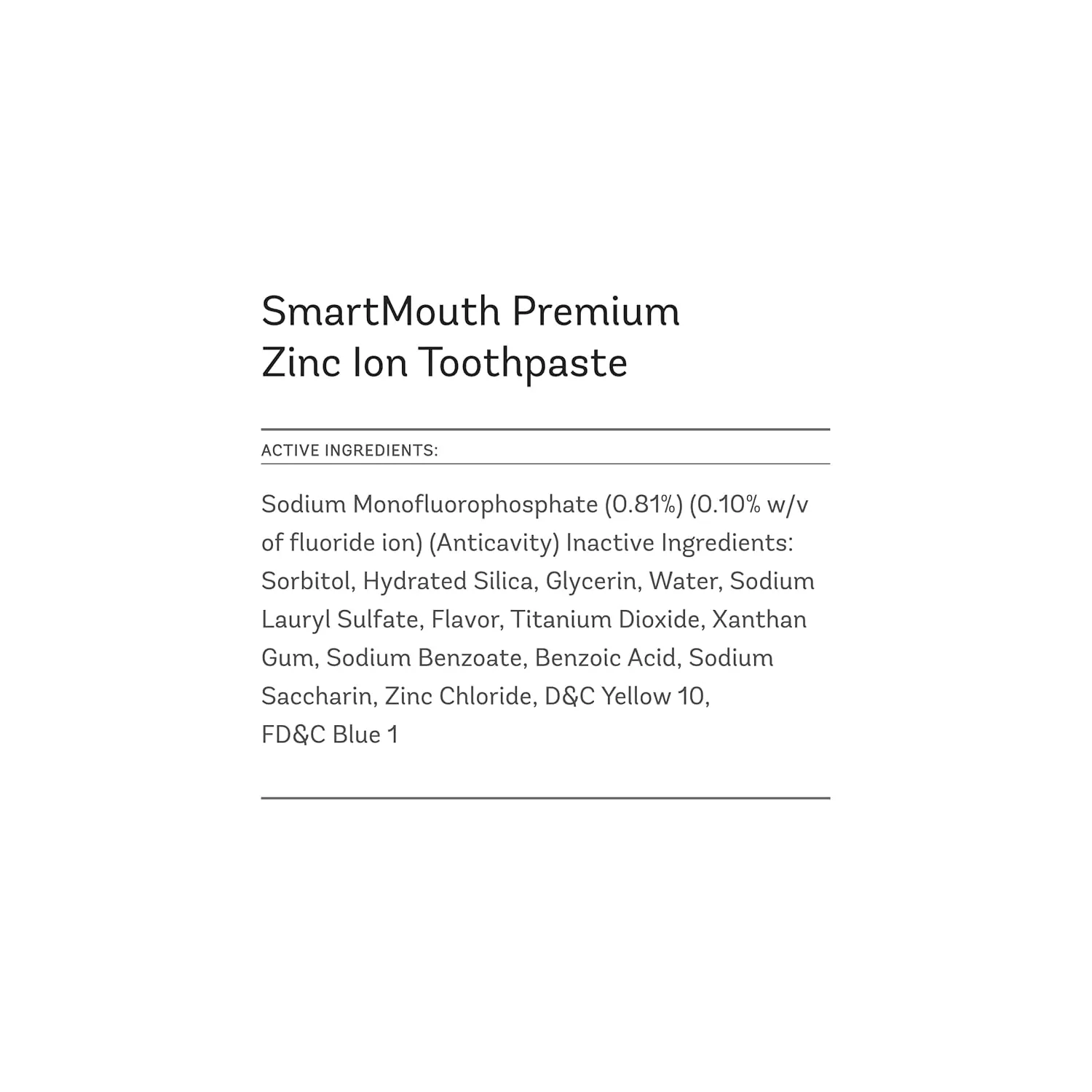 SmartMouth Toothpaste, Refreshing Mint, 6-Ounce Tube (Pack of 3)