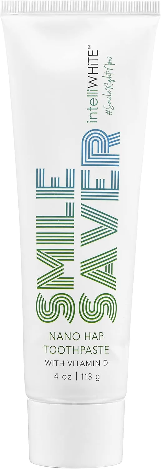 Smile Saver Nano-Hydroxyapatite (Nano-HAP) & Vitamin D Fluoride-Free Toothpaste with Xylitol; Helps Deposit Minerals to Tooth Surface