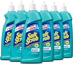 Soft Scrub Gel with Bleach Cleaner, 28.6 Ounces (Pack of 6)