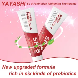 Sp-8 Probiotic Whitening Toothpaste - Super Whitening and Deep Cleansing | Fresh Mint for Long-Lasting Breath | Sp 8 Super Whitening Toothpaste (3pcs)