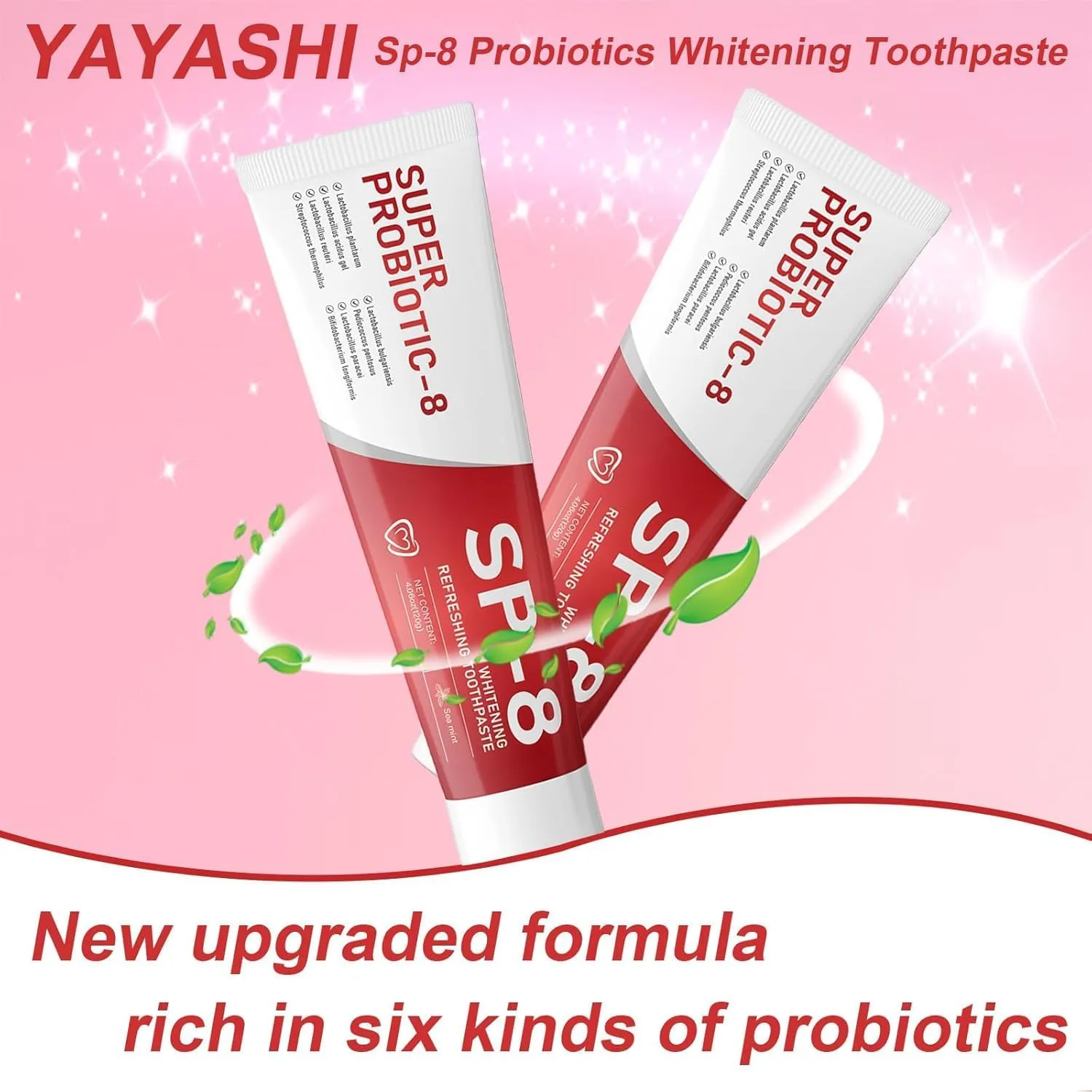 Sp-8 Probiotic Whitening Toothpaste - Super Whitening and Deep Cleansing | Fresh Mint for Long-Lasting Breath | Sp 8 Super Whitening Toothpaste (3pcs)