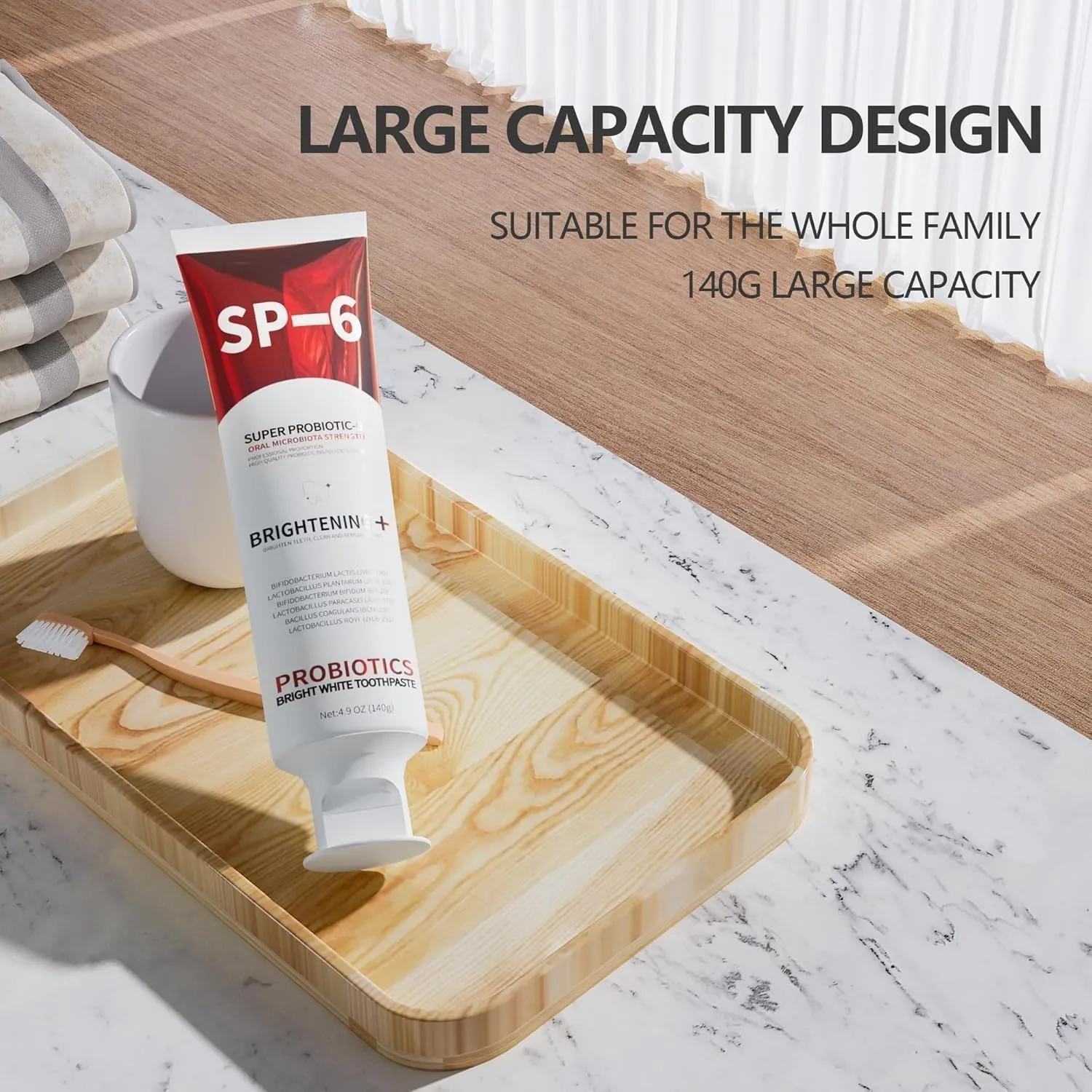 Sp6 Probiotic Whitening Toothpaste, Sp-6 Ultra Whitening Toothpaste,Fresh Breath, Ideal for Sensitive Teeth & Smokers Daily Use (2)
