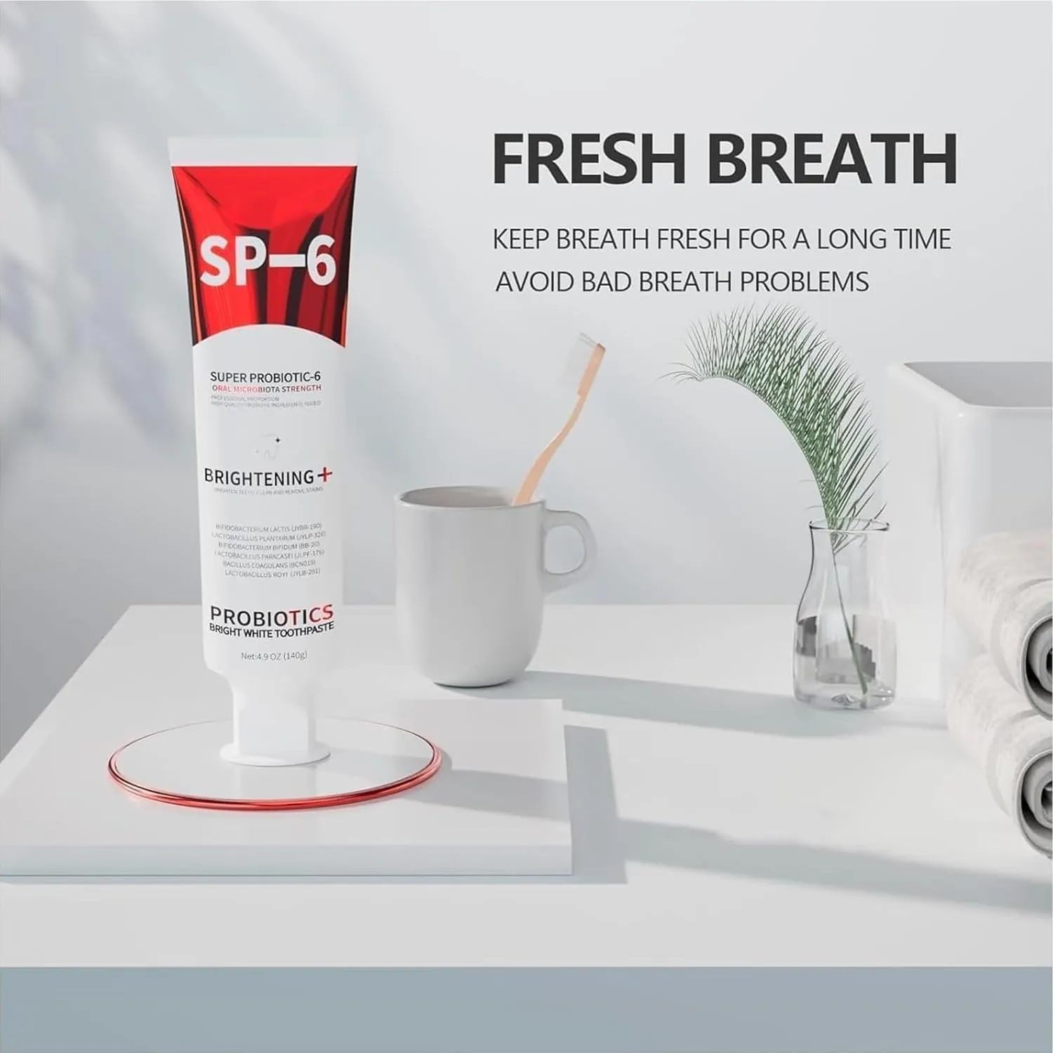 Sp6 Probiotic Whitening Toothpaste, Sp-6 Ultra Whitening Toothpaste,Fresh Breath, Ideal for Sensitive Teeth & Smokers Daily Use (2)