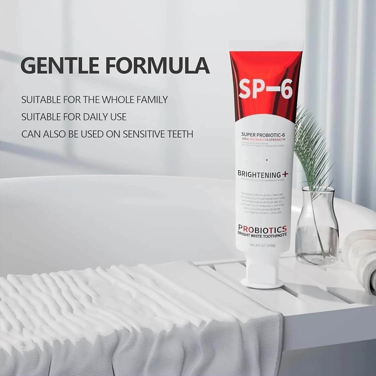 Sp6 Probiotic Whitening Toothpaste, Sp-6 Ultra Whitening Toothpaste,Fresh Breath, Ideal for Sensitive Teeth & Smokers Daily Use (2)