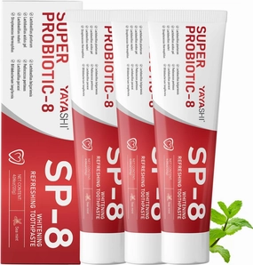 SP-8 Probiotic Whitening Toothpaste Upgraded, sp8 Toothpaste New Version Fluoride-Free & Probiotic-Infused Formula, Teeth Whitening & Gum Care & Fresh Breath