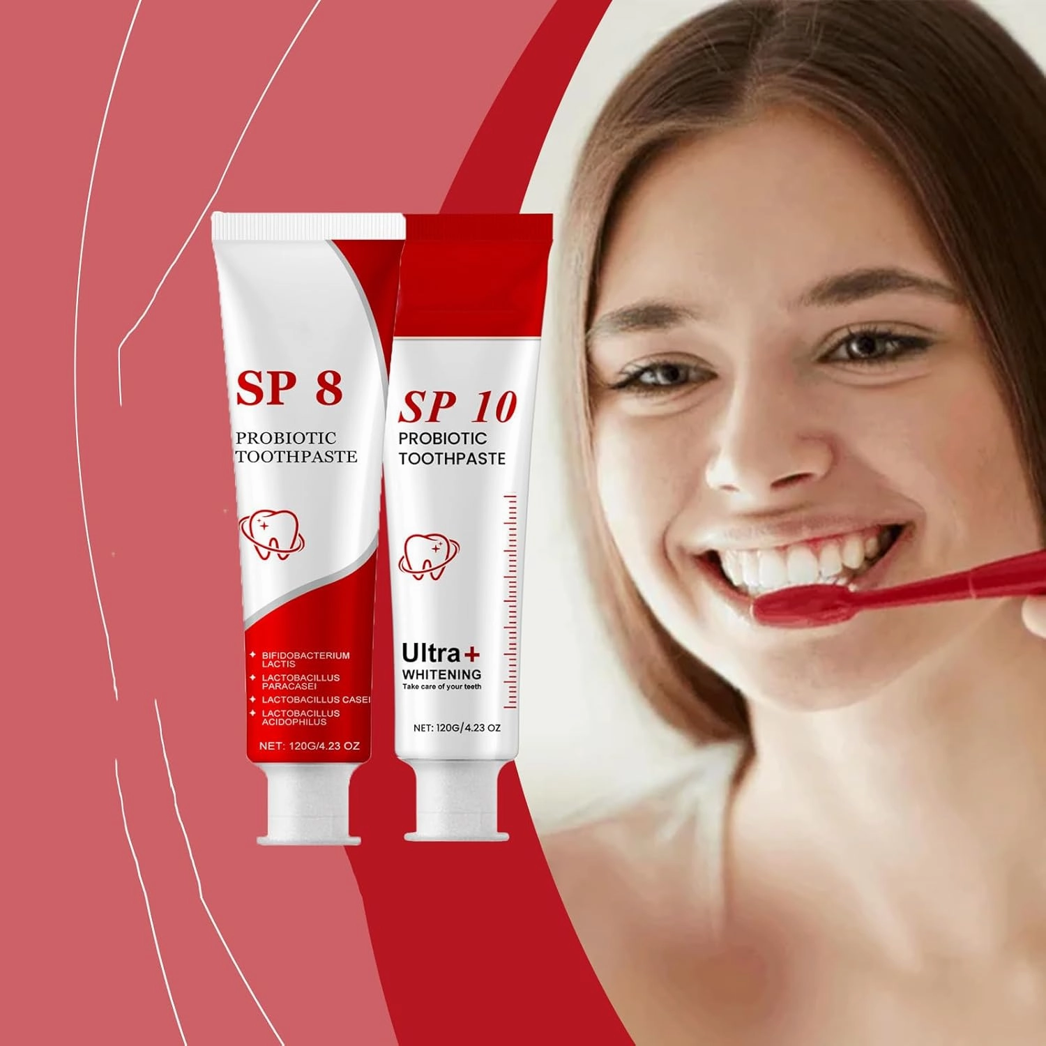 SP-8/SP-10 Toothpaste Oral Health Management, Sp 8 Sp 10 Probiotic Toothpaste Set, Pasta De Dientes, Mint Cleaning Fresh Breath(2)
