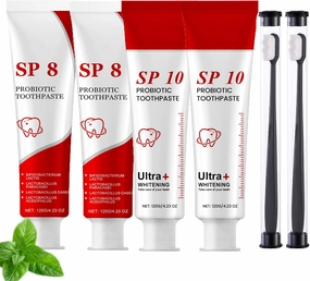 SP-8/SP-10 Toothpaste Oral Health Management, Sp 8 Sp 10 Probiotic Toothpaste Set, Pasta De Dientes, Mint Cleaning Fresh Breath(2)