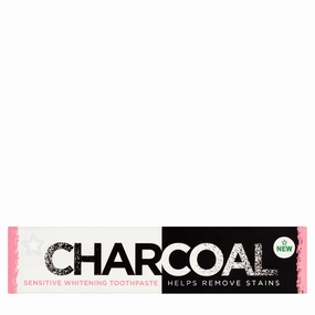 Superdrug Sensitive Whitening Toothpaste Charcoal 75ml