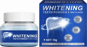 Teeth Whitening Powder, No Sensitivity-Enamel-Safe Toothpaste Whitening Powder for Coffee, Tea, Food