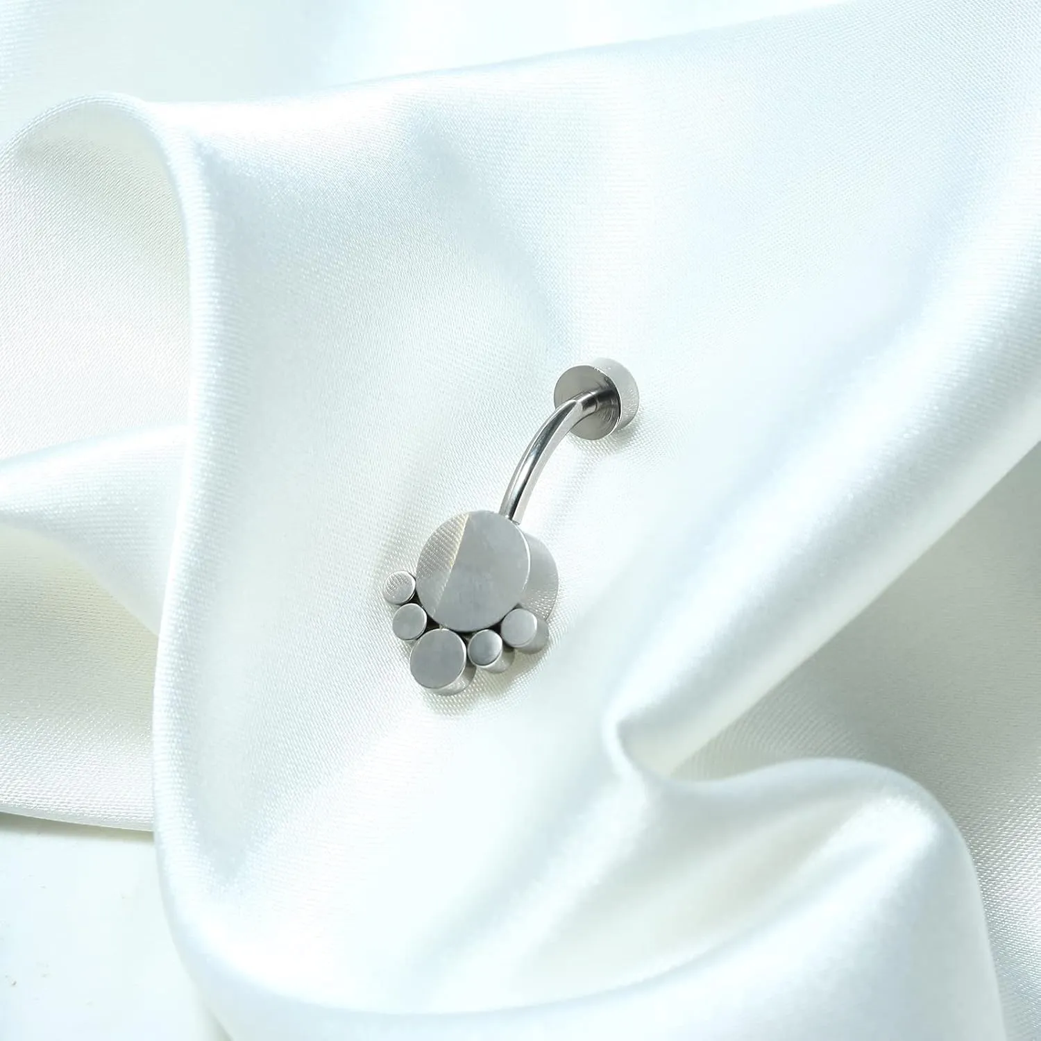 TGNEL G23 Titanium Belly 10mm/12mm Button Rings Petite Navel Cubic Zirconia Ring for Women Body Piercing Jewelry 14G ASTM F136 Belly Rings White/Pink CZ Belly Bars