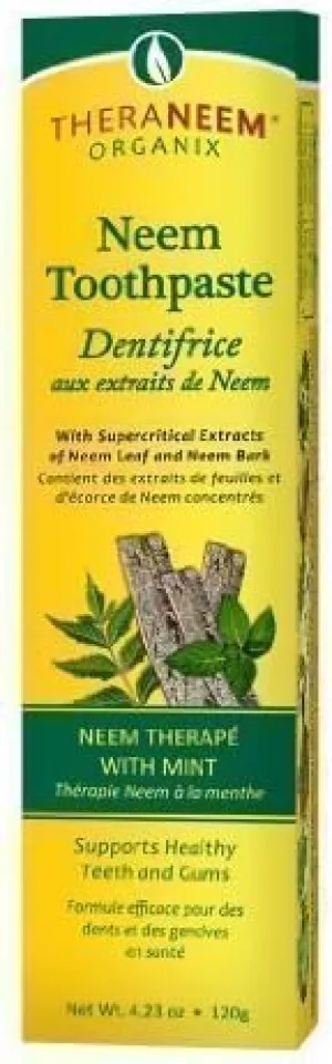 Theraneem Neem Toothpaste with Mint 120g (4.23oz) by Theraneem Organix